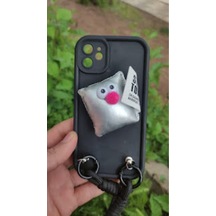 Apple Uyumlu iPhone 11 Renklı Darbe Korumalı Bileklikli Kılıf