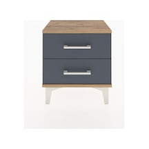 Arges Komodin 2 Çekmeceli 44x30x48 Çam-antrasit Atlas Çam