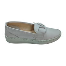 Frida 2044 Kadın Bej 37-41 Deri Tokalı Comfort Ayakkabı Bej
