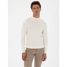 Pierre Cardin Erkek Ekru Kazak /triko 50315751-vr019 Ekru