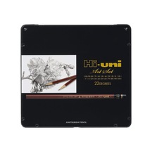 Merhaba Ahşap Kalem Sanat Seti - 10b - 10h - 22'li Kutu Huas Çok Renkli