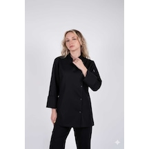Kadın Siyah Chef Aşçı Ceket