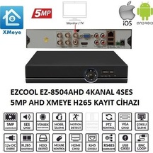 Ezcool Ez-8504ahd 4 Kanal 5 Mp 1hdd Xmeye Kayıt Cihazı