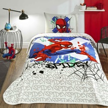 Taç Lisanslı Spiderman Action X Pamuk Tek Kişilik Pike Takımı 000000001000051391 Çok Renkli