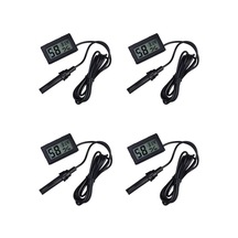 Dijital Sıcaklık Ve Nem Ölçer Problu Kuluçka Termometre Higrometre - 4 Adet Set Bx-316166