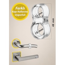 Silikon Kapı Stoperi 4 Adet Duvar Koruma Çarpma Önleyici Elastik Kapı Kolu Stoperi