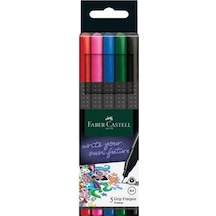 Grip Finepen 0.4 Mm 5 Renk 1 Paket Fineliner Faber Castell Keçe U