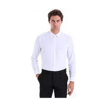 Dormen Classics Slim Fit Dar Kesim Klasik Yaka Cepsiz Erkek Gömlek Beyaz Dormen Classics Slim Fit Dar Kesim Klasik Yaka Cepsiz Erkek Gömlek Beyaz