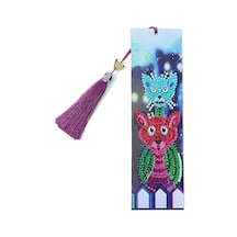 Dianziye Kedi Desenli Deri Kitap İmi - 21x6 Cm Boyutlu Dıy Yapım Seti Araçlı Dianziye Kedi Desenli Deri Kitap İmi - 21x6 Cm Boyutlu Dıy Yapım Seti Araçlı