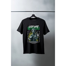 Vinevesta Unisex Oversize 24/1 Penye Dtf Baskılı Tişört - Dtf72 Çok Renkli