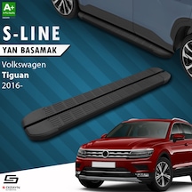 S-dizayn Vw Tiguan 2 S-line Siyah Yan Basamak 173 Cm 2016-2024 A+ Kalite