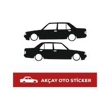 (2 Adet Set) Tofaş Şahin Sticker Şahin Gölge Sticker Oto Sticker