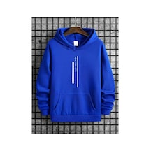 Medinenur New York City Kapüşonlu Sweatshırt Mavi