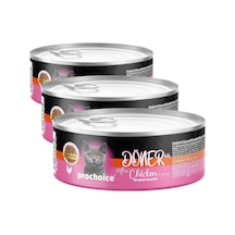 Prochoice Döner Chicken, Sos İçinde Tavuk Etli Tam & Dengeli Yavru Kedi Maması 70 Gr X 12 Adet 3 Paketi 103 Ivory