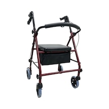 Loco Alüminyum Rollator Yürüme Yardımcısı Katlanabilir Oturaklı Ergonomik Güvenli Pr-880