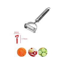 Paslanmaz Çelik Soyacak Metal Saplı Dayanıklı Ve Pratik