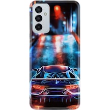 Samsung Uyumlu Galaxy A04S Kilif Silikon Desen Neon Cars 1724 556613628