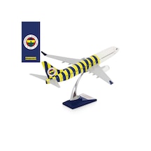 Zekupp Boeing 737-800 1/100 Ölçek Fenerbahçe Lisanslı Çubuklu Tasarım Maket Uçak
