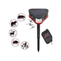 Powermaster Pm-26949 Ultrasonic Sesli Siren Solar Panelli Hayvan Kovucu Alarm Cihazı