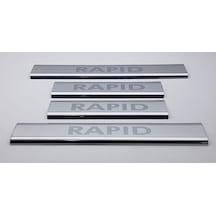 Skoda Rapid Sedan Krom Kapı Eşiği 4 Parça 2012 Üzer