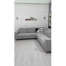 Köşe Koltuk Örtüsü Gri
