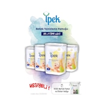 İpek 60'lı X 4 Bebek Temizleme Pamuğu Ve Rosie Pamuk Hediye