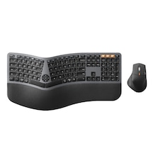 Protoarc Ekm01 Plus Siyah Gri Kablosuz Klavye Mouse Seti Cp01339