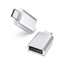 Usb-c To Usb 3.0 Adaptör 2 Li Set Kompakt Gümüş Dönüştürücü Yüksek Performanslı Pratik Seti