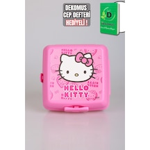 Dekomus Cep Defteri Ve Yeni Sezon Lisanslı Hello Kıtty 2 Katlı Beslenme Kutusu / Lunch Box 2'lisi Pembe