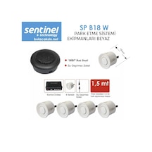 Sentinel Park Sensörü Ses İkazlı 18mm Beyaz