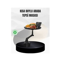 Universal Araç İçi Bardaklık Tepsisi 9 İnç Yemek Alanı Ve Telefon Standlı - Bbbbbb5812-2908