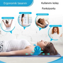 Ergonomik Boyun Masaj Yastığı Servikal Traksiyon Destekli, Omurilik Ortopedik Yastık Diğer