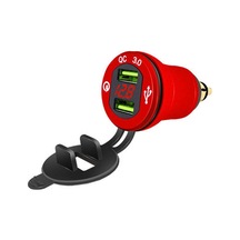 Maiyame Kırmızı Veya Mavi Led'li Alüminyum Alaşım Araç Şarj Cihazı - 12-24v Giriş, 5v Çıkış, -40-80 Çalışma Sıcaklığı