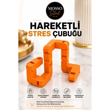 Hareketli Stres Çubuğu Katlanabilir Fidget Oyuncak Dönüşebilen Hareketli Stres Çubuğu