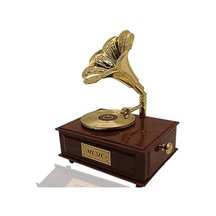 Çekmeceli Retro Gramofon Müzik Kutusu C1774