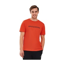 Skechers Graphic T-shirt M Short Sleeve Erkek Turuncu Tshirt S212960-700 Turuncu