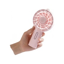 Mini Usb Fan Taşınabilir El Fan Masaüstü Usb Şarj Edilebilir Hava Soğutma Fanı Için Ev Ofis Öğrenci Yurdu 2000mah 6492 Pembe