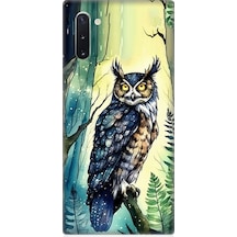 Samsung Galaxy Note 10 Uyumlu Gece Ve Baykuş Desenli Silikon Kılıf