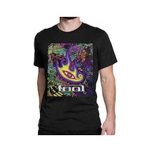 Snapbuy Erkek/kadın Heavy Metal Müzik Grafik Baskılı Pamuklu T-shirtfildişi Fildişi