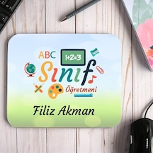 Sınıf Öğretmenine Hediye Özel Isimli Mouse Pad