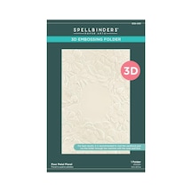 Spellbinders Dört Yapraklı Çiçekli 3d Kabartma Klasörü, Şeffaf Çok Renkli