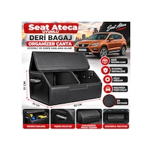 Seat Ateca Uyumlu Oto Bagaj Organizeri Deri Bagaj Kutu Çanta 1