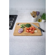 Bambu Kesme Tahtası Kasap 40x25 Çok Renkli