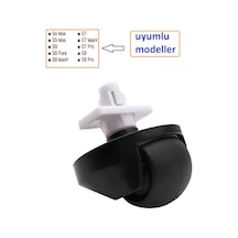 Robocork S5 Max S6 Maxv S7 Sonic Mopping Q7 S8 Uyumlu Ön Teker Plastik İle
