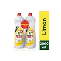 Fairy 2000 Ml ( 2 X 1000 Ml) Sıvı Bulaşık Deterjanı Limon Fırsat Paketi