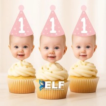 Cupcake Doğum Günü Süsü 10 Adet 0