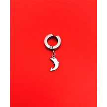 Tükkan Accessories 316l Cerrahi Çelik Yunus Figür Kıstırmalı Çelik Küpe-çlkgfkü17