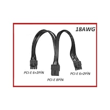 18AWG 8 Pin Kablo Ekran Kartı Power Çoklayıcı Kablo Pci-e Molex