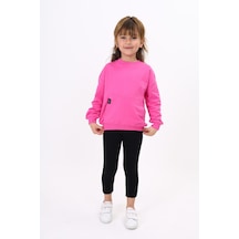 Toontoy Kids Toontoy Kız Çocuk Taytlı Takım Fuşya