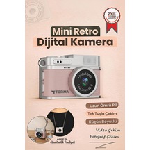 Mini Dijital Kamera Selfie Video Vlog Kamerası Mini Anahtarlık 1080p Cmr35 Pudra Genel
